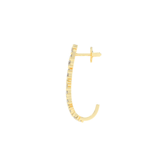 Sparkling Delta Diamond Dangle Earrings
