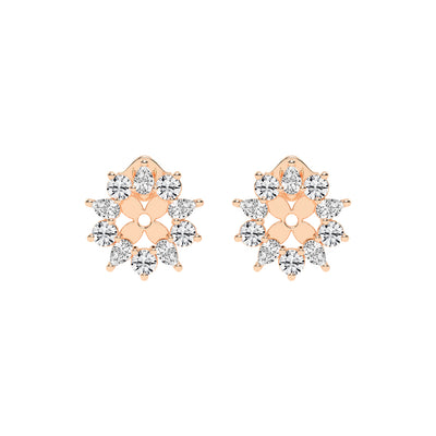 Blossom Radiance Diamond Stud Earrings