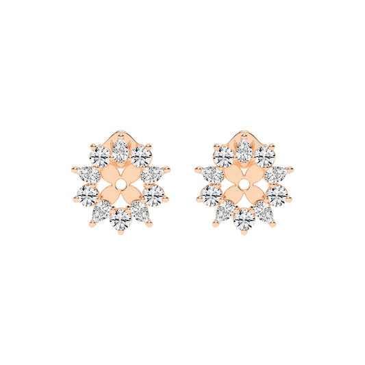 Blossom Radiance Diamond Stud Earrings
