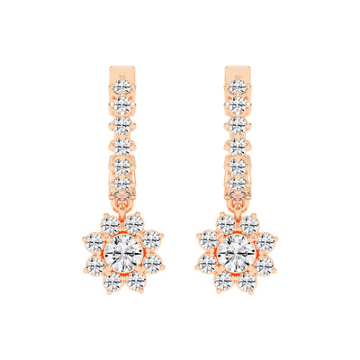 Blossom Radiant Diamond  Earrings