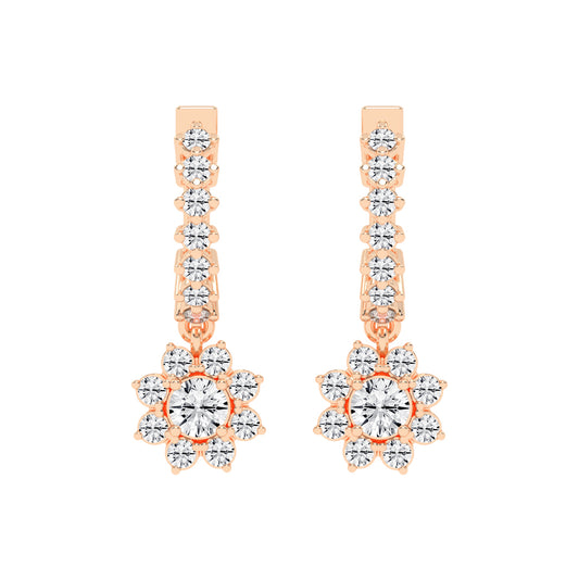 Blossom Radiant Diamond  Earrings