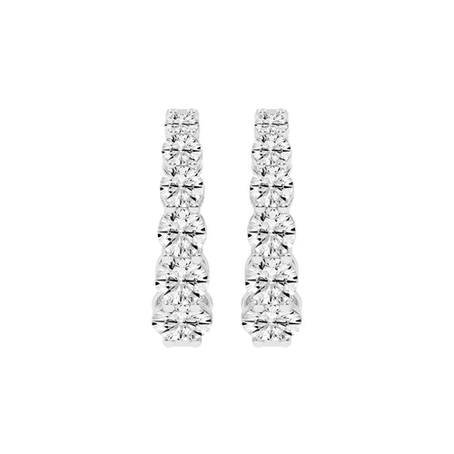Pure Brilliance Diamond Hoop Earrings