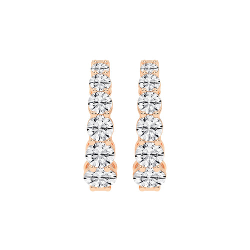 Pure Brilliance Diamond Hoop Earrings