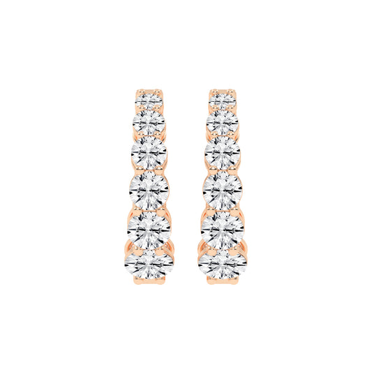 Pure Brilliance Diamond Hoop Earrings