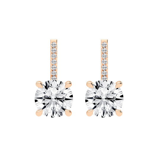 Haloed Brilliance Diamond Earrings