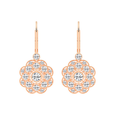 Mandala Sparkle Diamond Earrings
