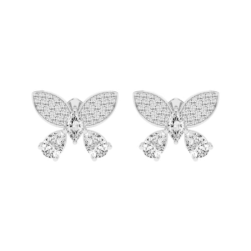 Enchanted Flutter Diamond Stud Earrings