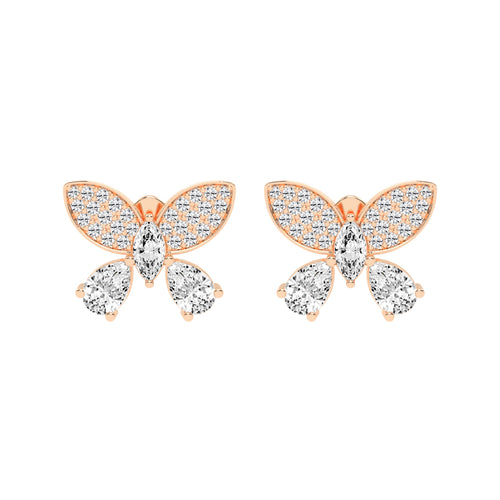 Enchanted Flutter Diamond Stud Earrings