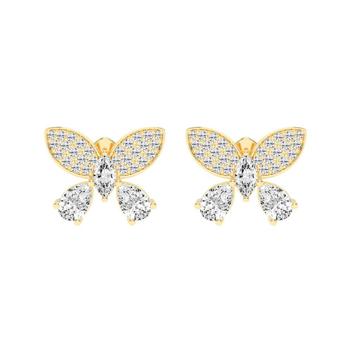 Enchanted Flutter Diamond Stud Earrings