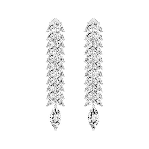 Cascading Marquise Shimmer Earrings