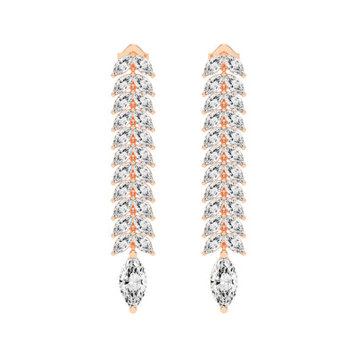 Cascading Marquise Shimmer Earrings