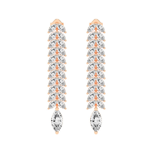 Cascading Marquise Shimmer Earrings