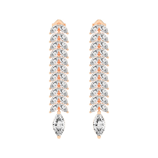 Cascading Marquise Shimmer Earrings