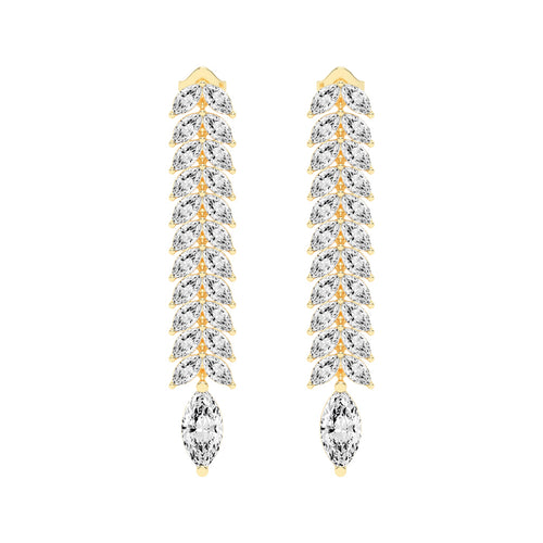 Cascading Marquise Shimmer Earrings