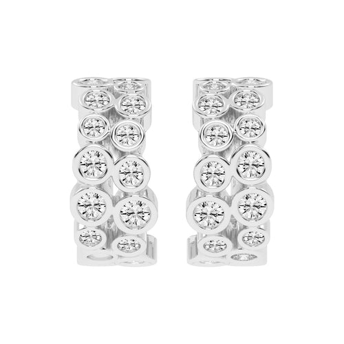 Bubble Brilliance Hoop Earrings