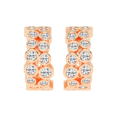 Bubble Brilliance Hoop Earrings