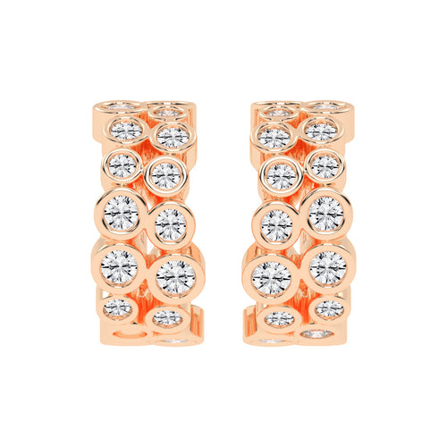 Bubble Brilliance Hoop Earrings