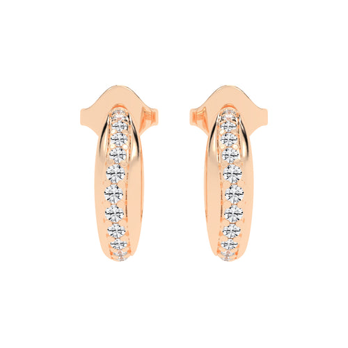 Luminous Pave Arch Earrings