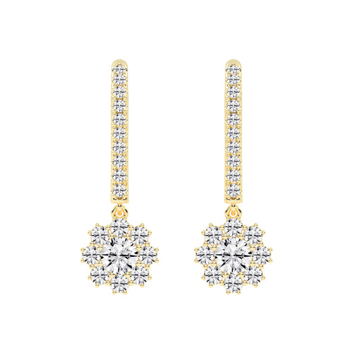 Luxline U-Hoop with Blossom Dangle