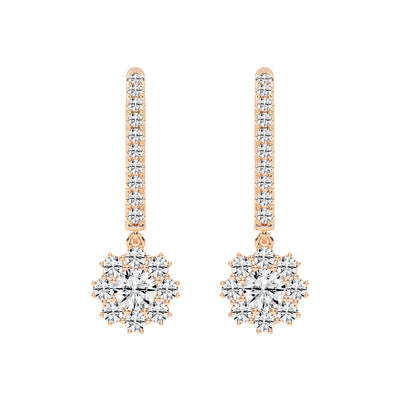 Luxline U-Hoop with Blossom Dangle