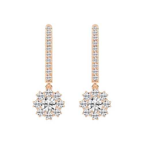 Luxline U-Hoop with Blossom Dangle