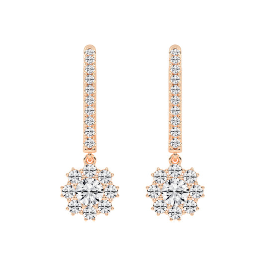 Luxline U-Hoop with Blossom Dangle