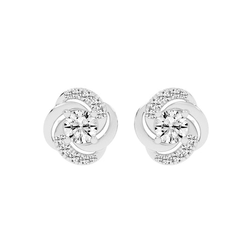 Swirl Shinelle Stud Earrings
