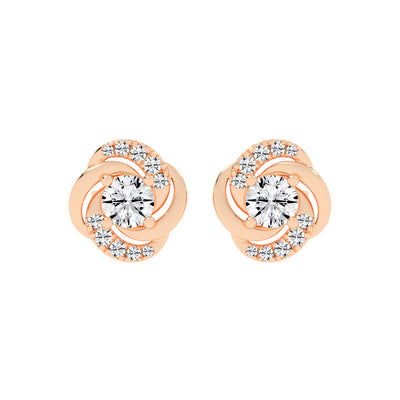 Swirl Shinelle Stud Earrings