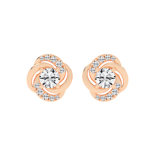 Swirl Shinelle Stud Earrings