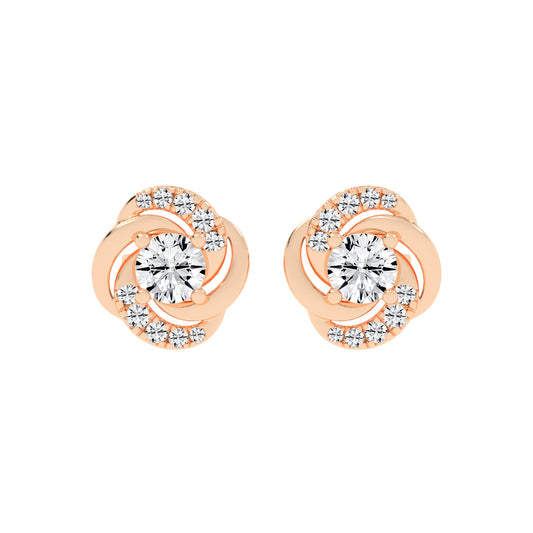 Swirl Shinelle Stud Earrings