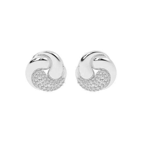 Crystaltrace Swirl Stud Earrings