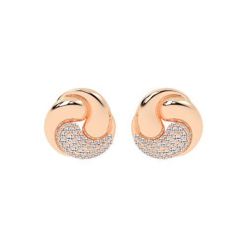 Crystaltrace Swirl Stud Earrings