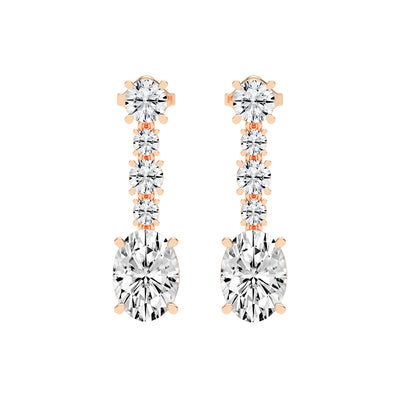 Whisper Oval Drop Earrings