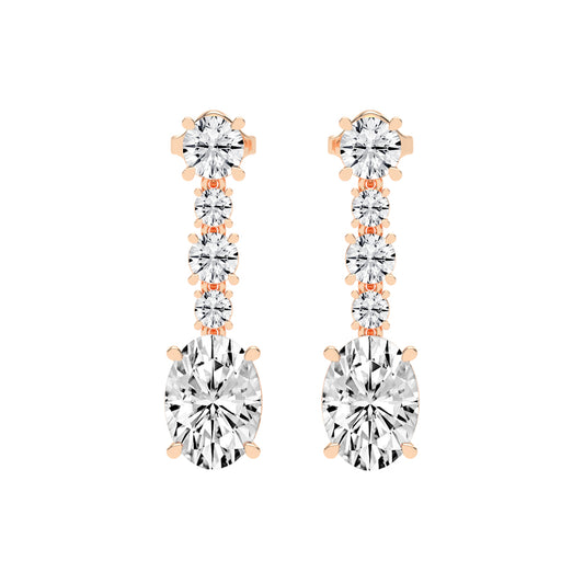 Whisper Oval Drop Earrings