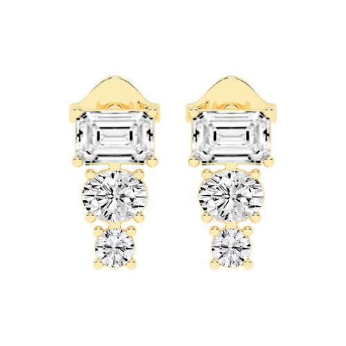 Eternal Radiance Trio Drop Earrings