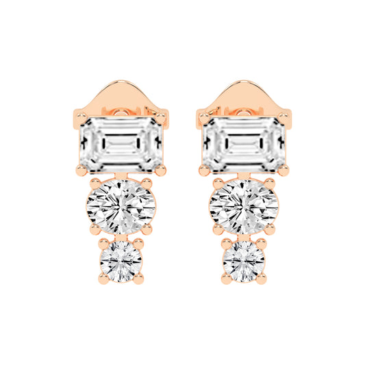 Eternal Radiance Trio Drop Earrings