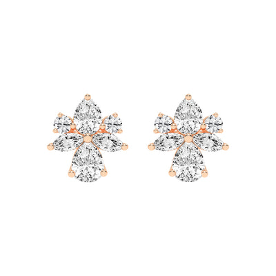 FloraLuxe Petal Cluster Studs