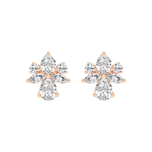 FloraLuxe Petal Cluster Studs