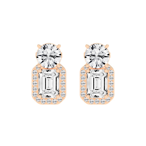 Dual-Cut Diamond Designer Studs