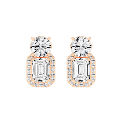 Dual-Cut Diamond Designer Studs