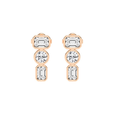 Linear Brilliance Multi-Cut Diamond Drops