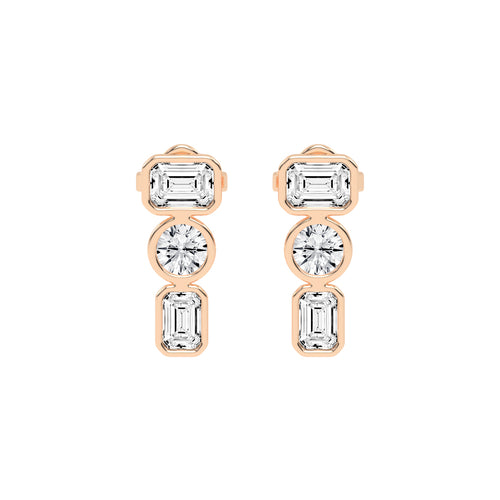 Linear Brilliance Multi-Cut Diamond Drops