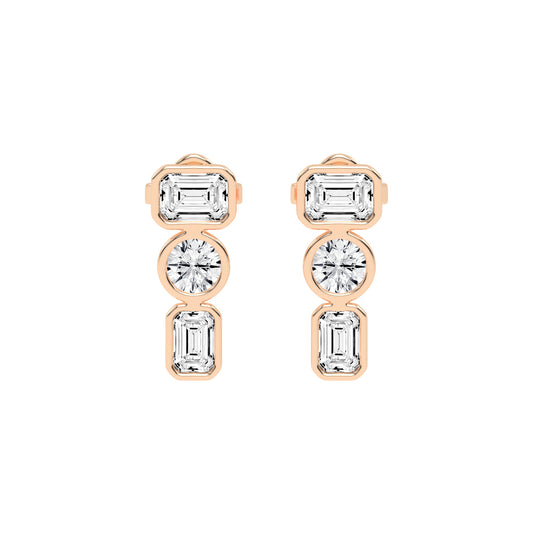 Linear Brilliance Multi-Cut Diamond Drops
