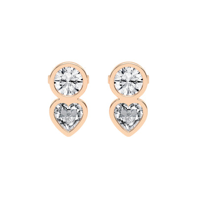 Love's Embrace Diamond Drop Studs