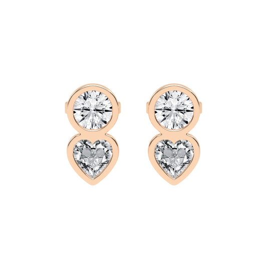 Love's Embrace Diamond Drop Studs