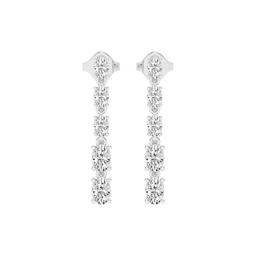 River of Light Diamond Dangle Earrings