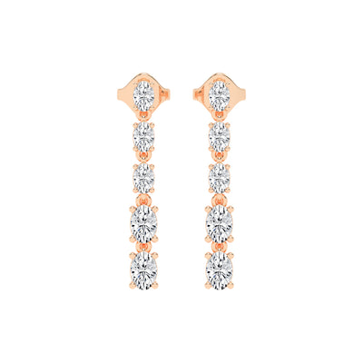 River of Light Diamond Dangle Earrings