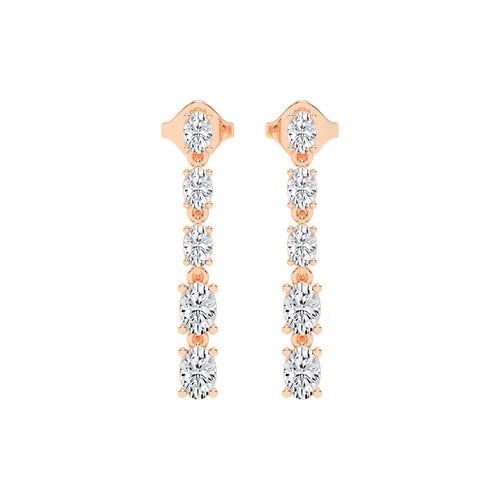 River of Light Diamond Dangle Earrings