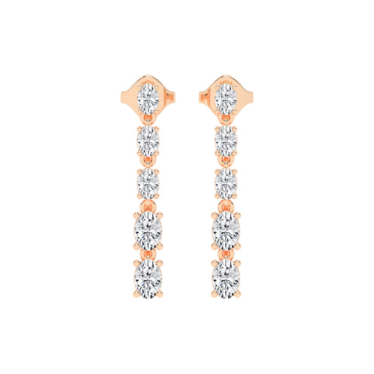 River of Light Diamond Dangle Earrings