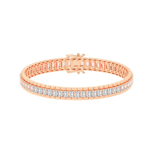 12Ct Emerald Shape Bracelet